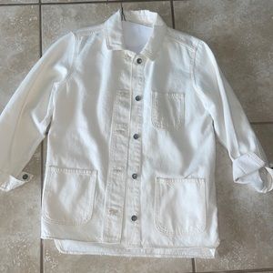 White/Cream Jean Jacket Size XS